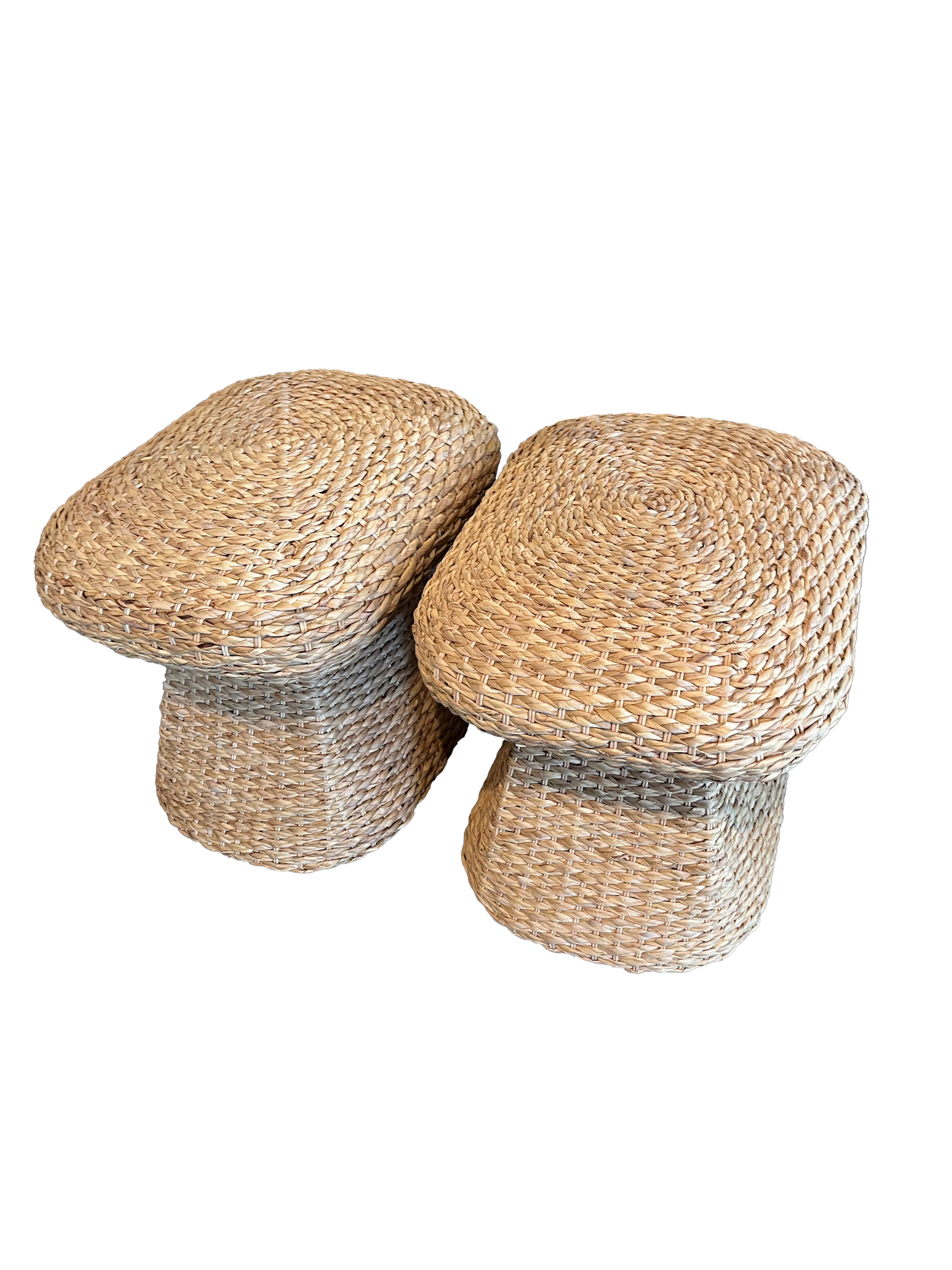 Woven Reed Ottoman