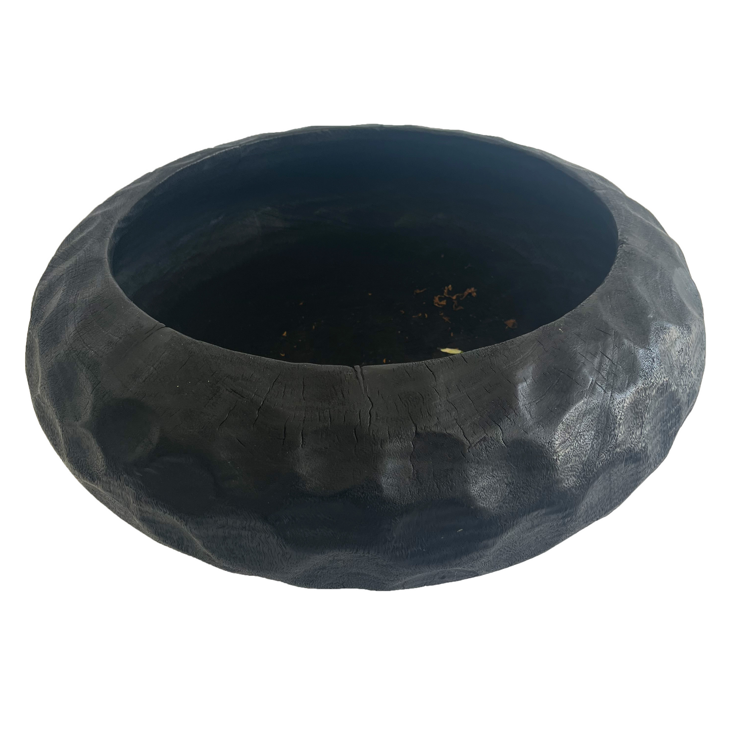 Black Dimple Circular Bowl