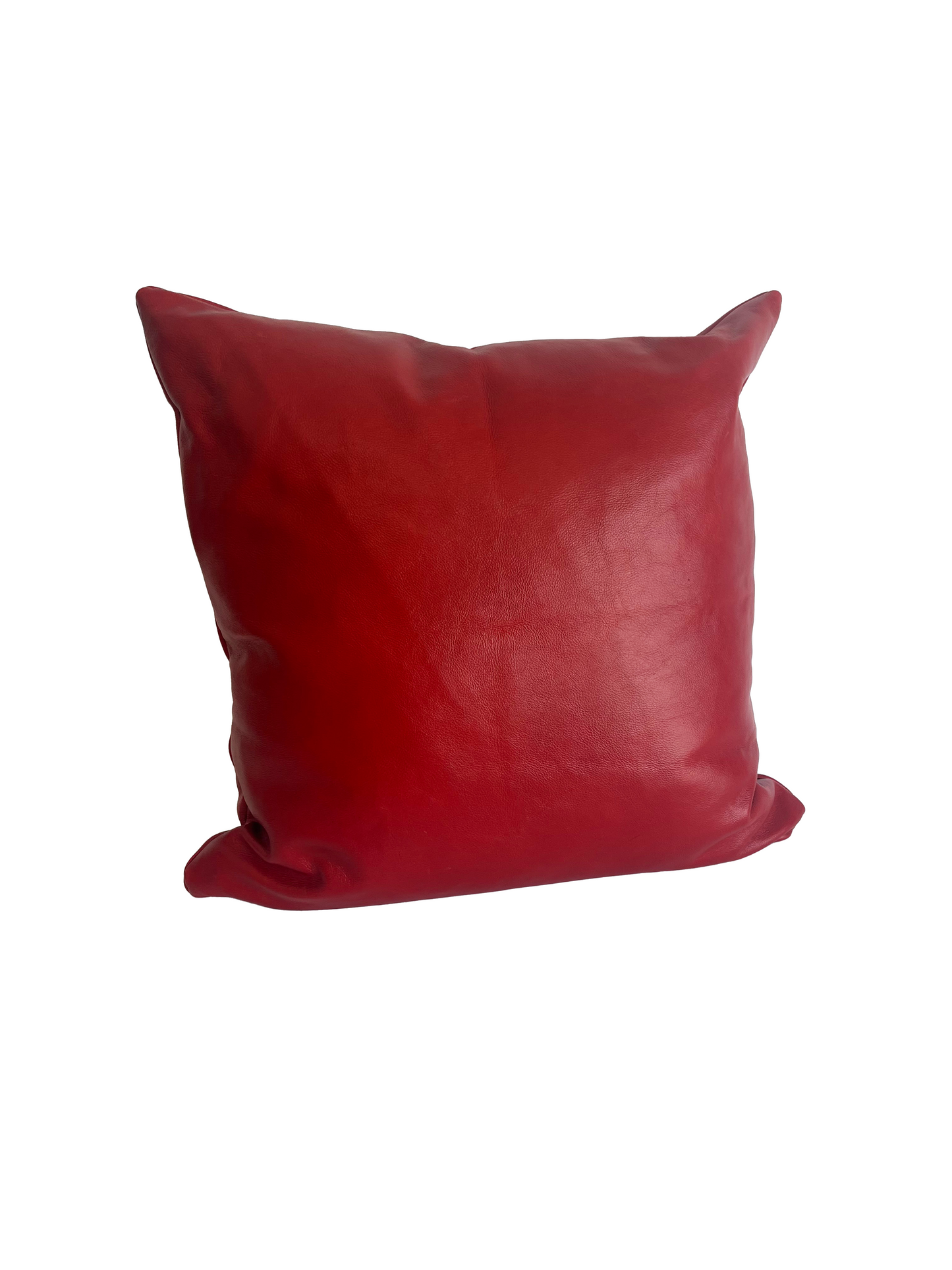 Red Leather Pillow