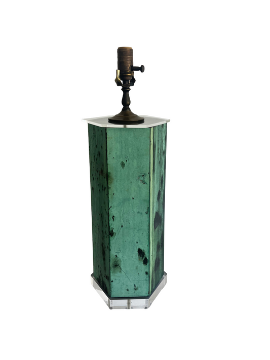 Oxidized Copper Table Lamp