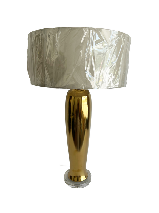 Ceraminc Gold Tapered Lamp