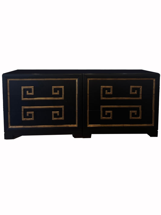 Kittinger Black & Gold Geometric Dresser