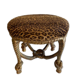 Leopard Ottoman