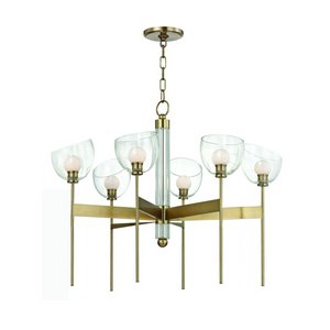 Brass & Glass Chandelier